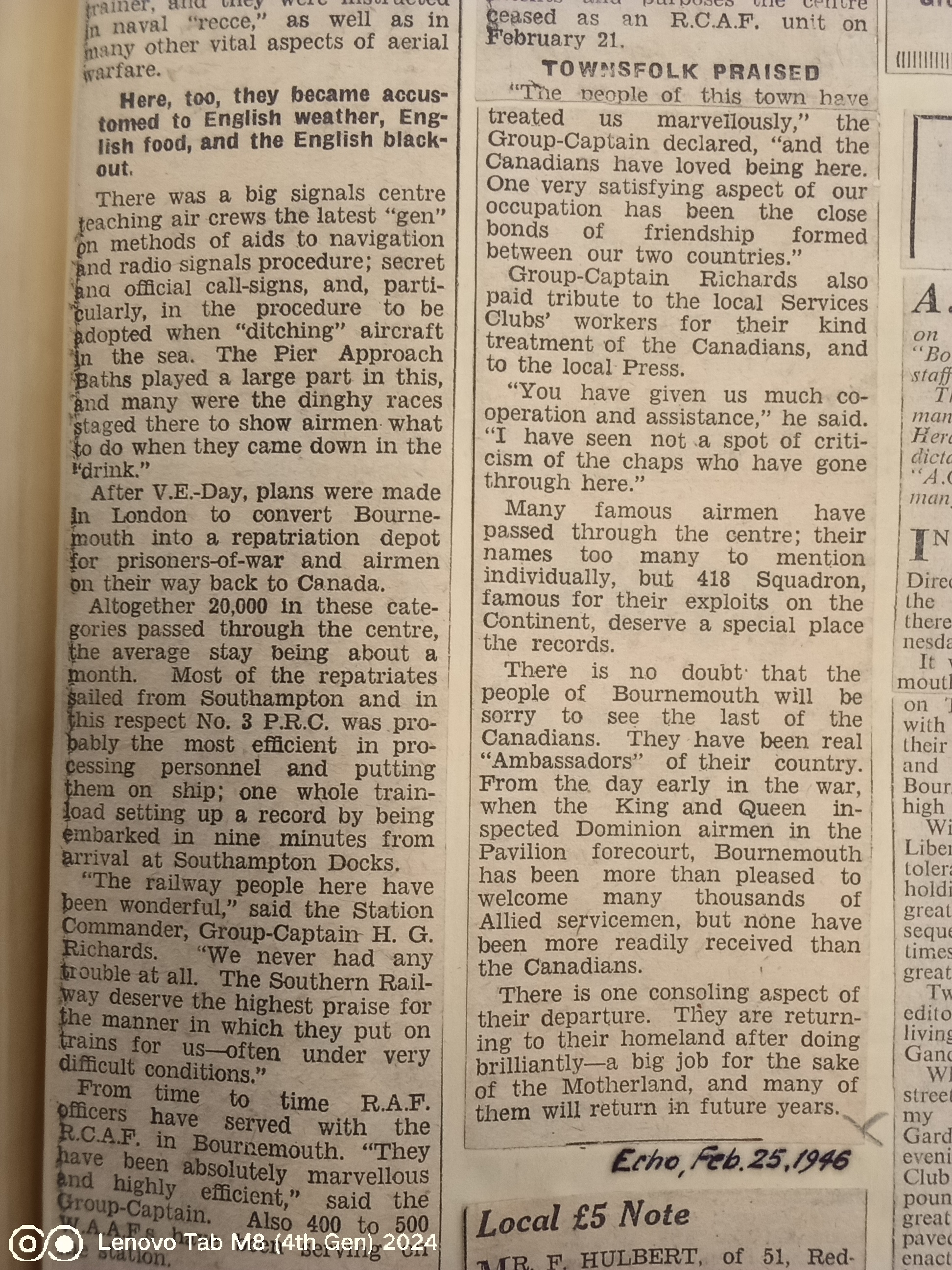 Echo 25 February 1946 1