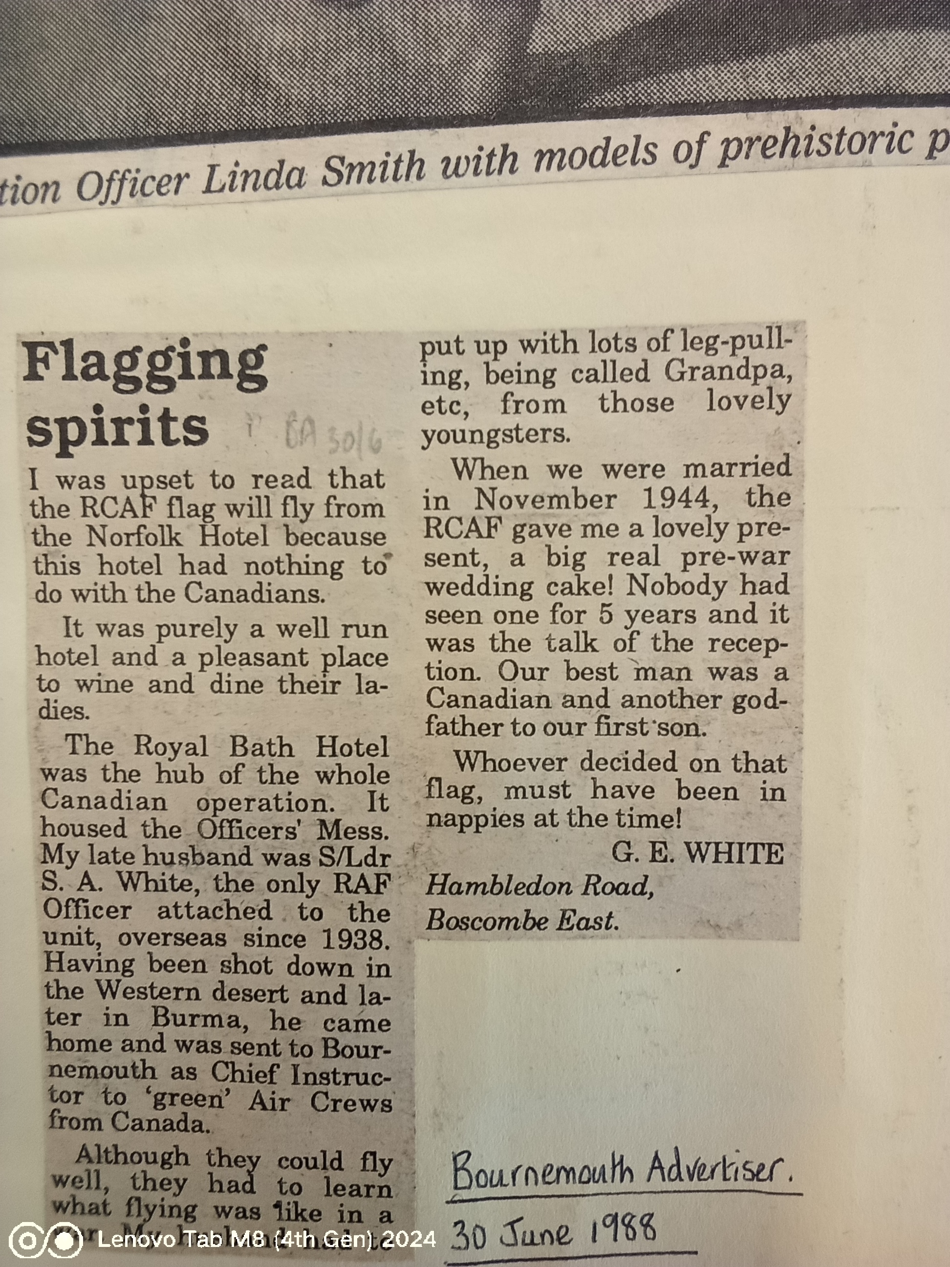 Bournemouth Advertiser 30 JUne 1988