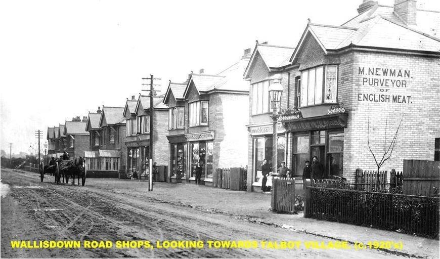 WALLISDOWN ROAD SHOPS 1920's 1
