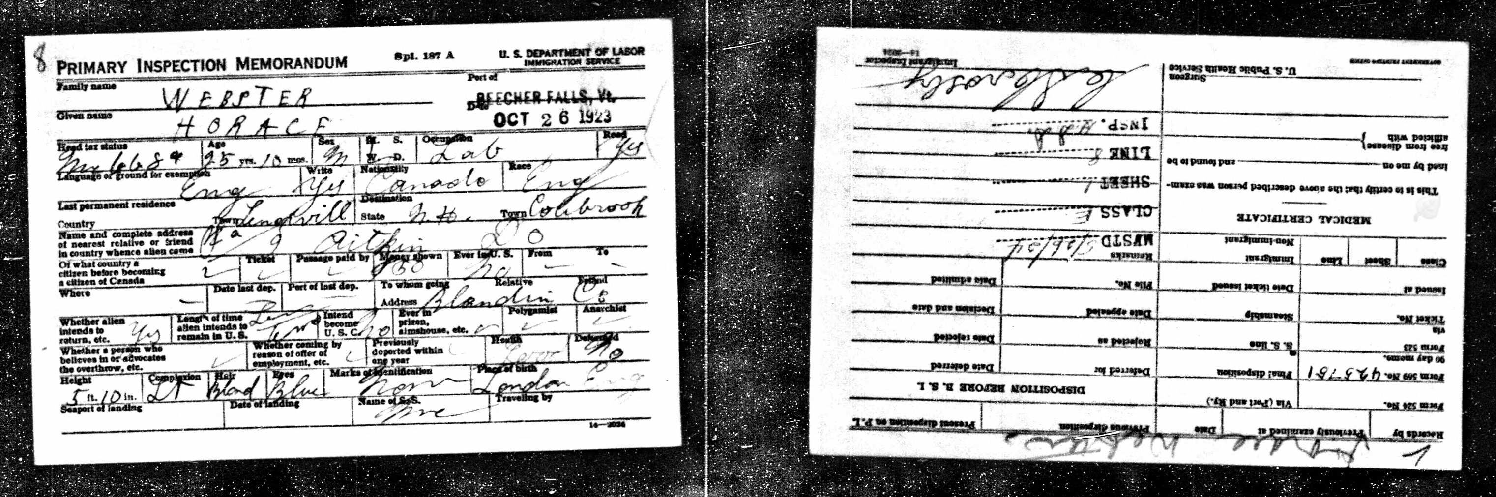 Info 10 Border crossing 1923