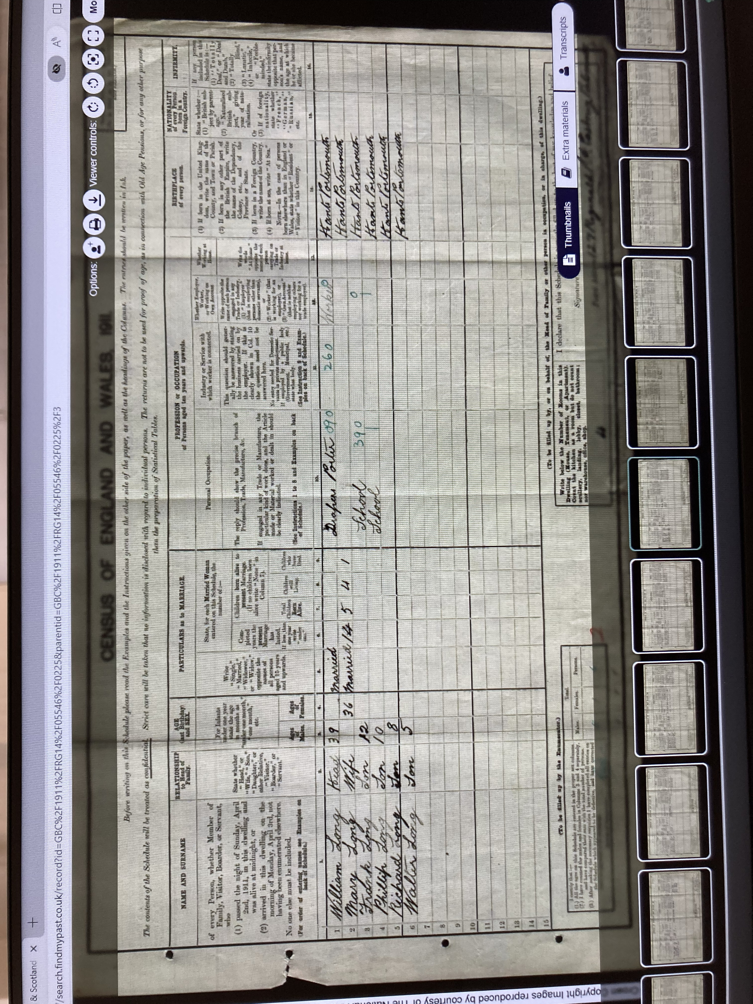 LONG - 1921 census script 2