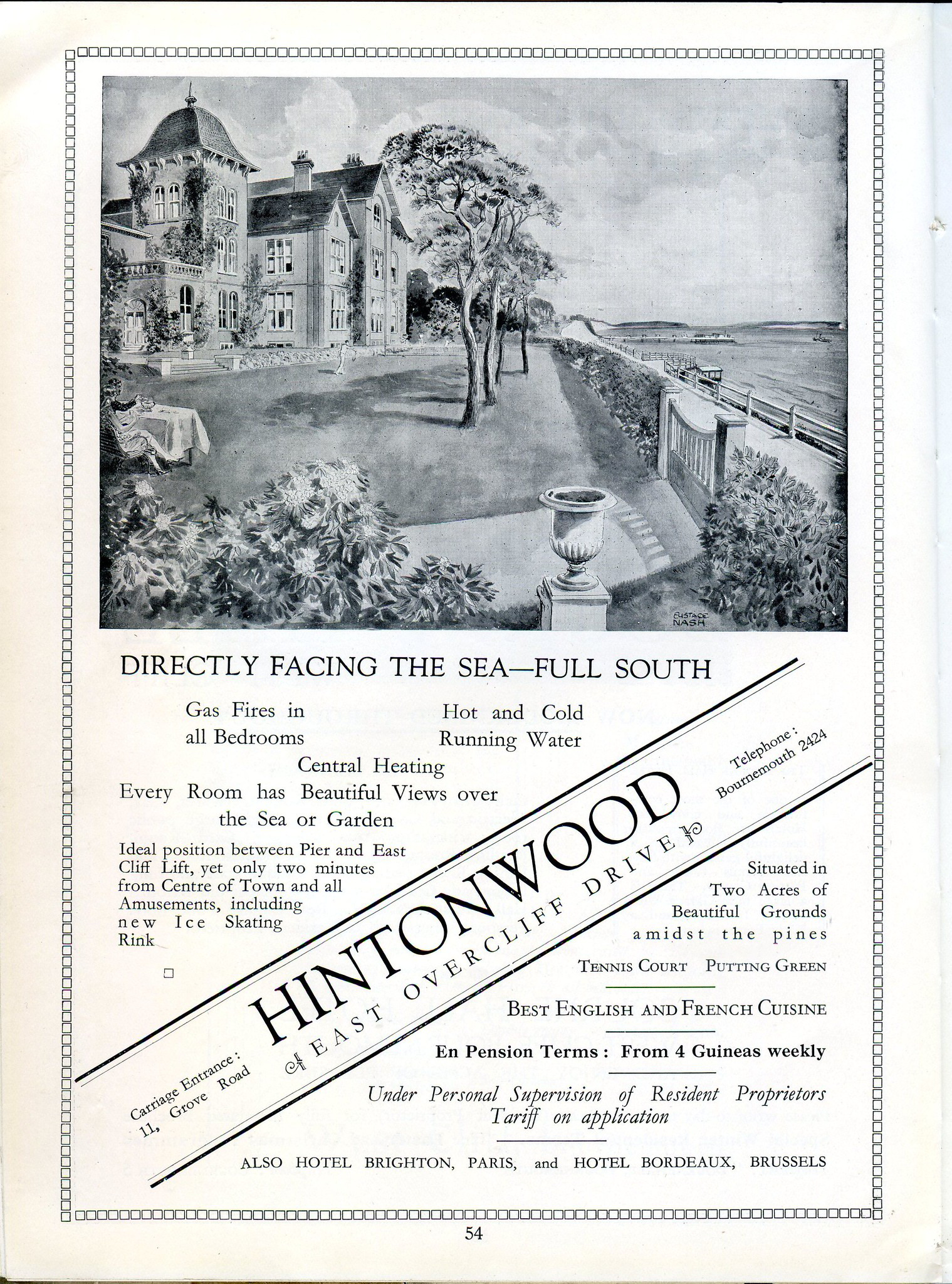 Hinton Wood Hotel Advert