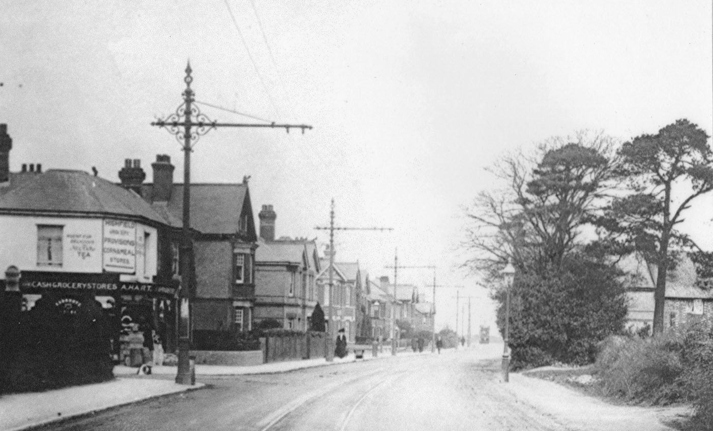 2. corner of Ensbury Park Rd, looking north