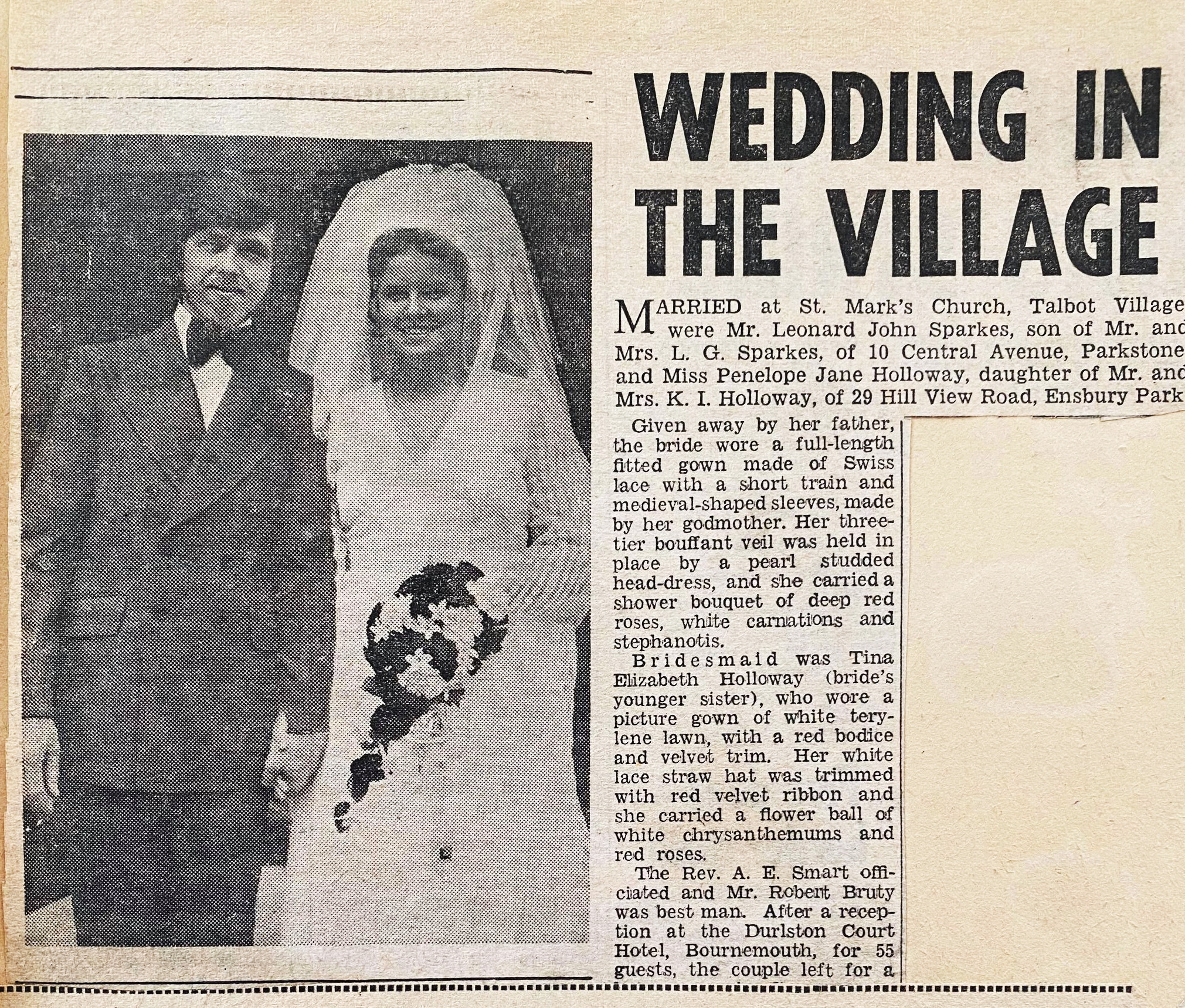 TIFF No 13 Penny Holloway marriage circa 1975