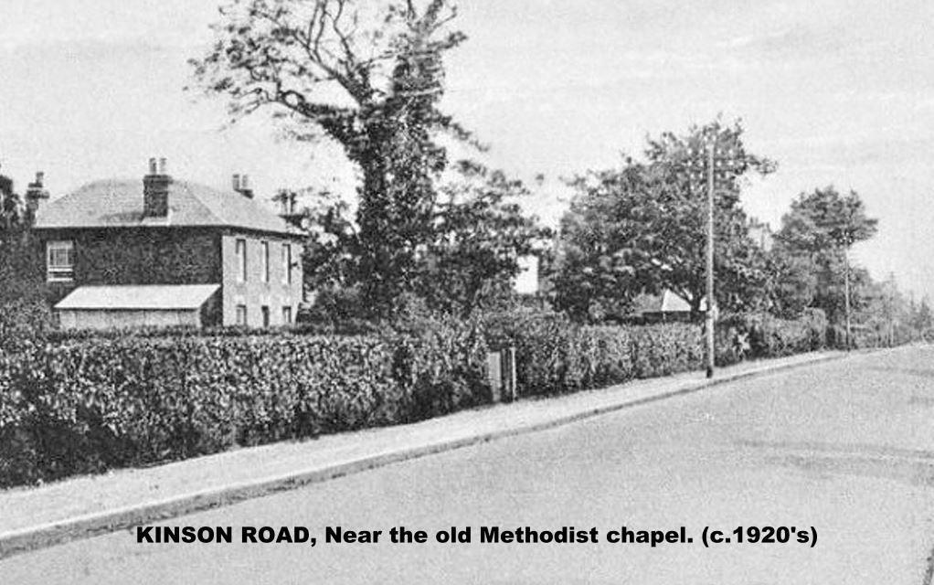 KINSON ROAD, NEAR THE METHODIST CHAPEL WALLISDOWN c1920's