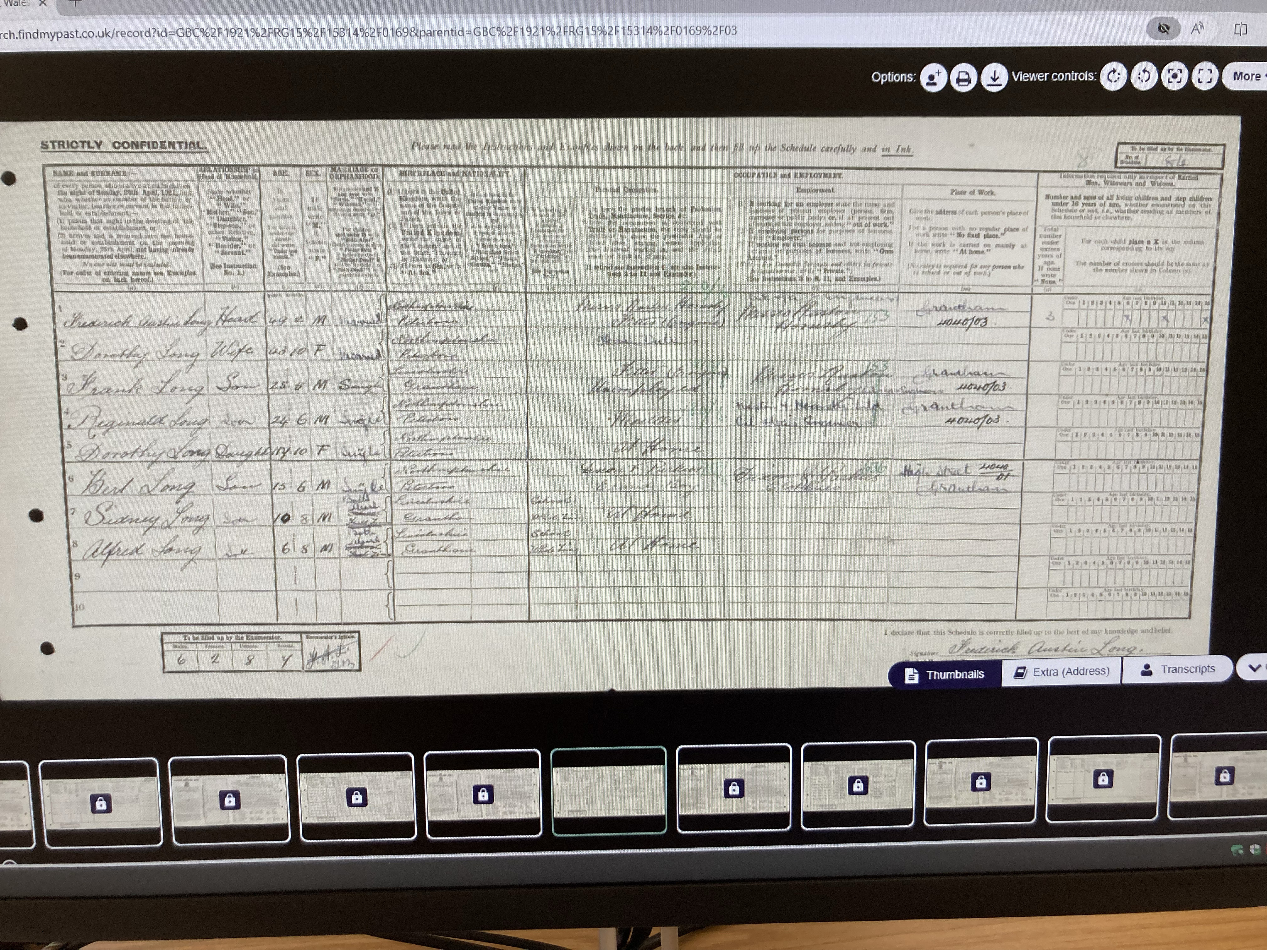LONG - 1921 census script 3