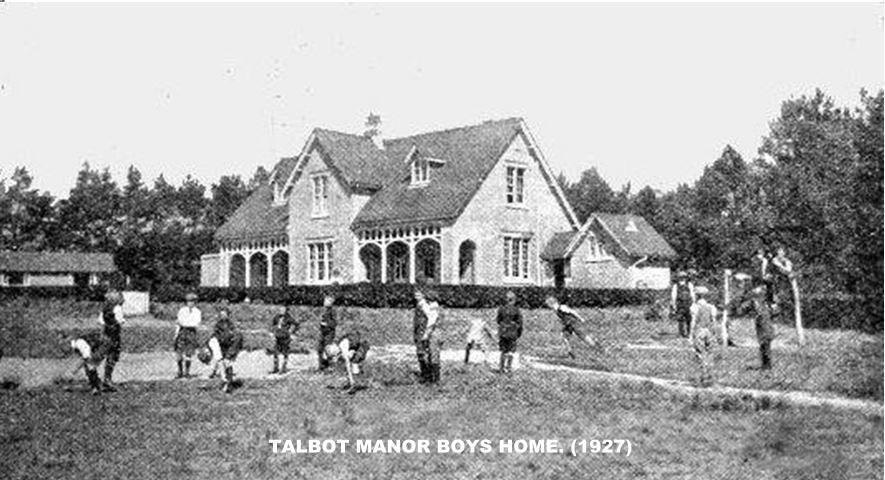 TALBOT MANOR, BOY's HOME 1927