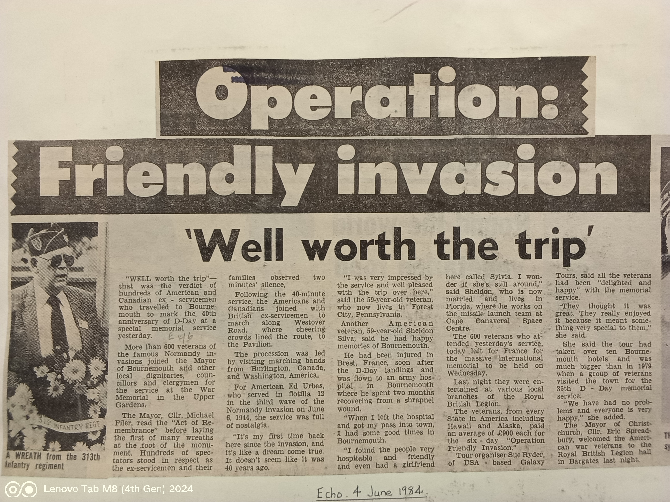Echo 4 JUne 1984