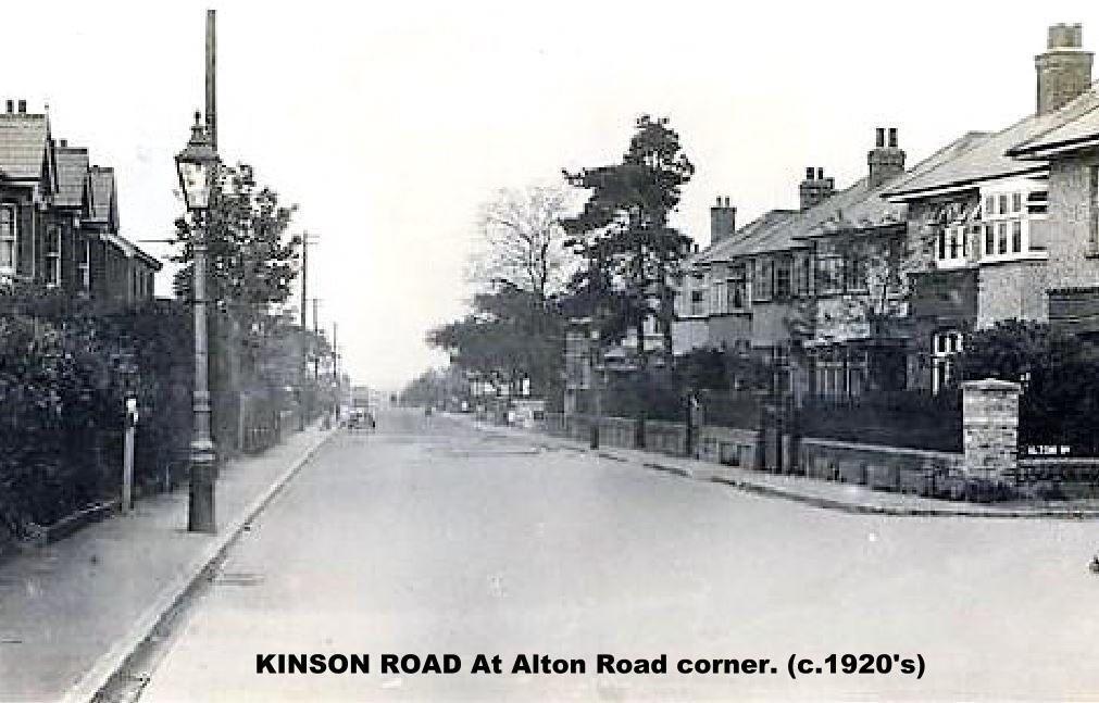 KINSON ROAD &amp; ALTON ROAD c1920s