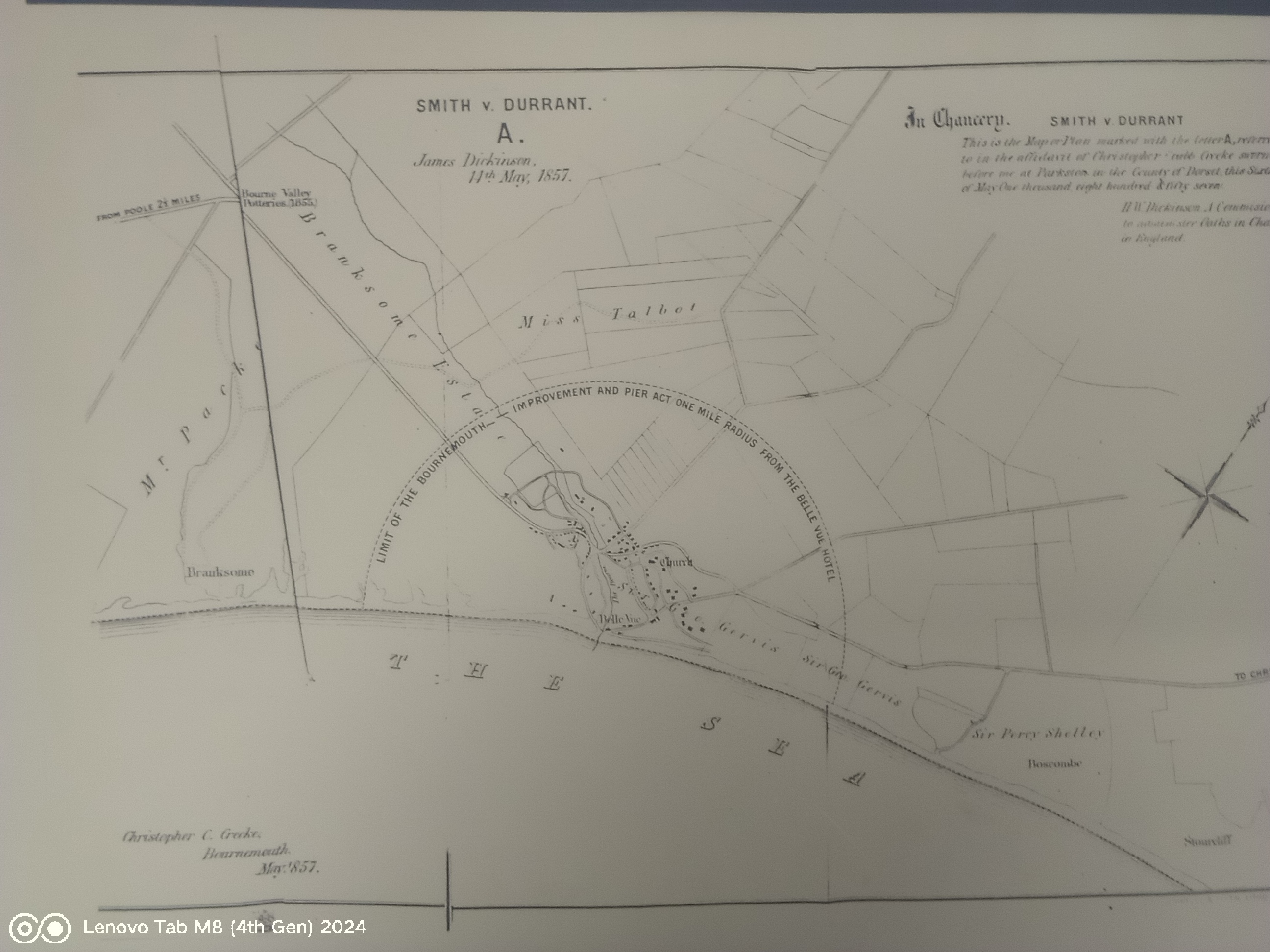 Miss Talbot Map ‘beyond the limit of Bournemouth’ 1857.jpg