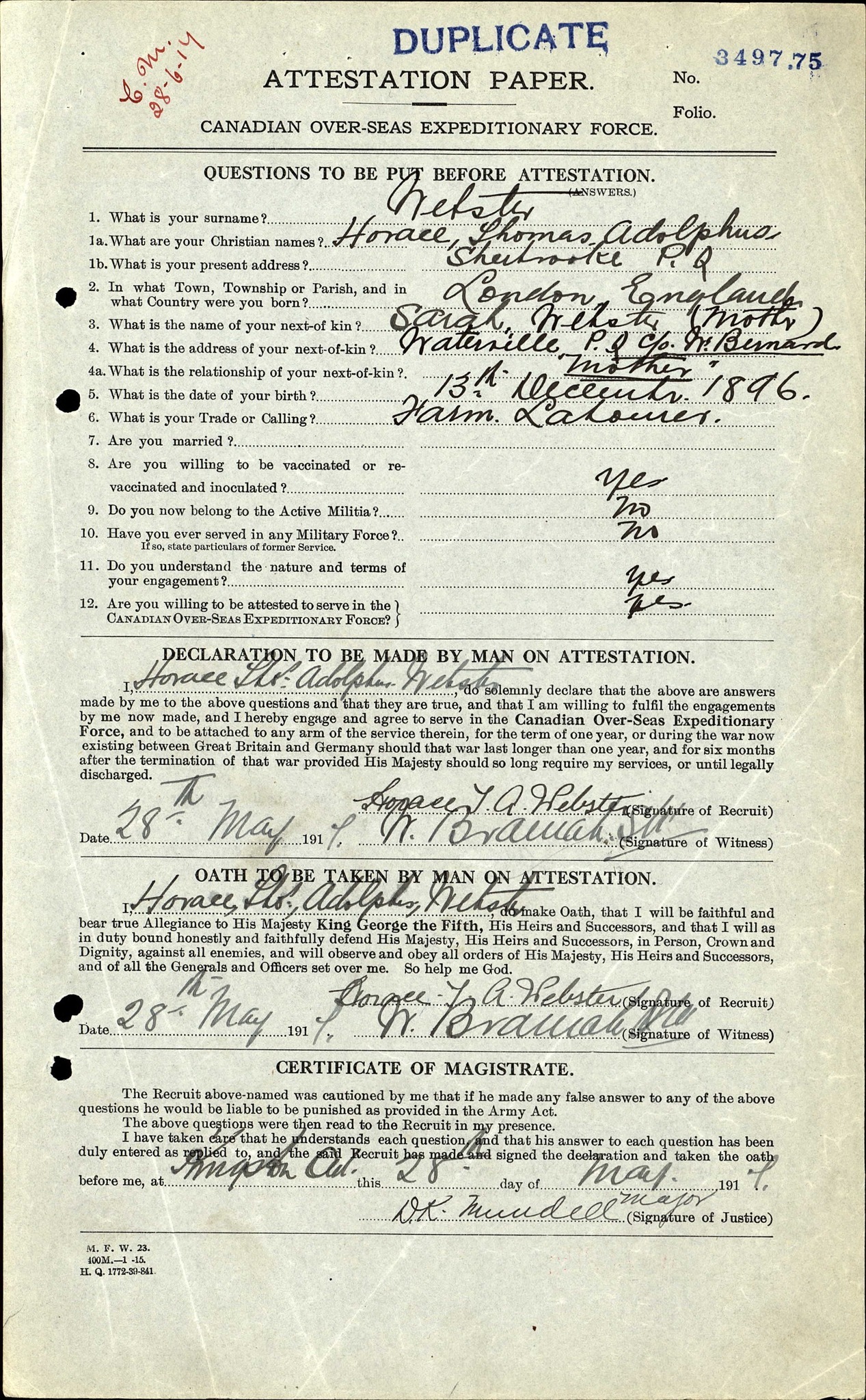 Info 16 Attestation